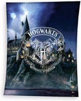 Harry Potter Fleece deken Hogwarts Goud - 150 x 200 cm - Polyester