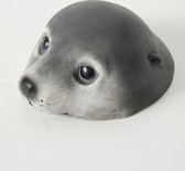 Boltze Home Drijvende zeehond Poggy H7cm grijs