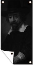 Tuinposter Portret van dr Ephraïm Bueno - Rembrandt van Rijn - 40x80 cm - Wanddecoratie Buiten - Tuinposter - Tuindoek - Schuttingposter - Tuinschilderij