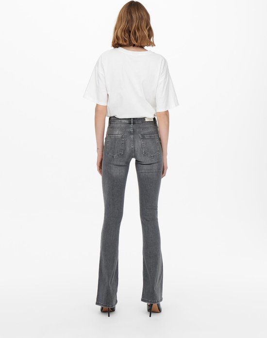 Jeans mi évasé femme Only Onlblush tai0918 - grey denim - Mx30