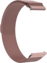 Strap-it Milanese horlogeband 20mm - universeel - rosé pink