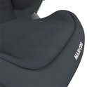 Detail van het donkergrijze zitvlak van een Maxi-Cosi autostoeltje.