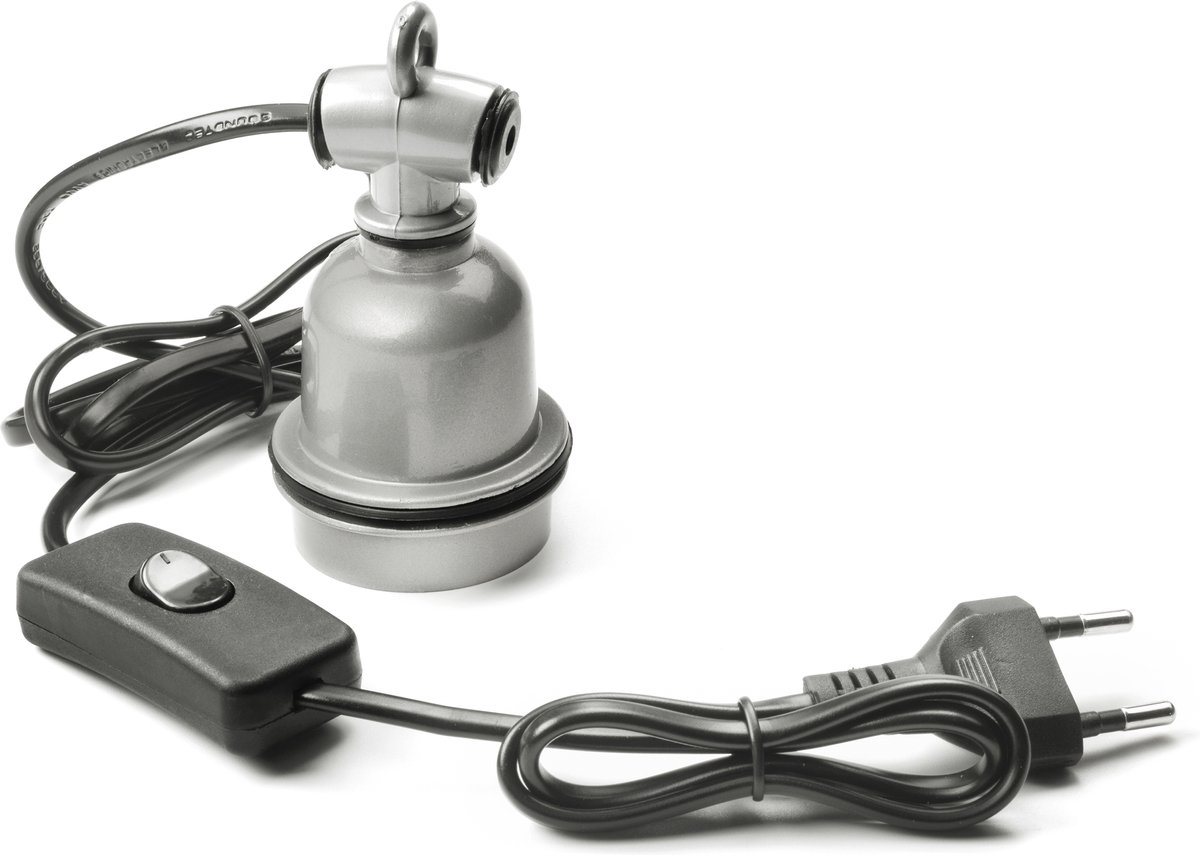 Hsthe Sea E27 verwarmingslampfitting met kabel, 360 graden draaibare lampfitting voor verwarmingslampen voor reptielen, amfibieën, aquaria