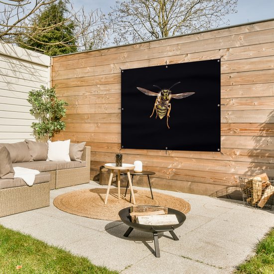 Affiche de jardin Guêpe - Insectes - Portrait - 120x90 cm