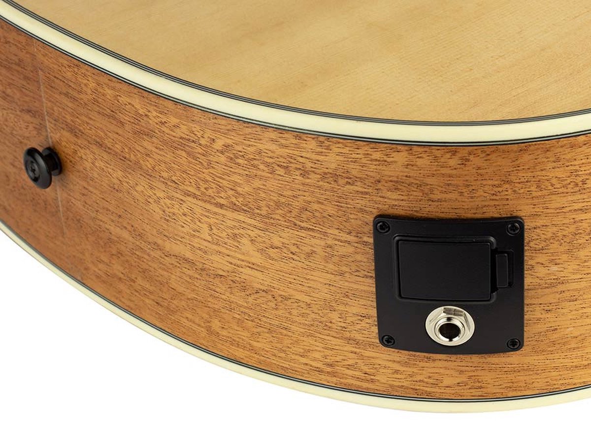 Semi-akoestische gitaar Bromo BAT2CE auditorium solid spruce