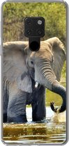 Geschikt voor Huawei P40 Lite hoesje - Olifant - Water - Dieren - Natuur - Siliconen Telefoonhoesje