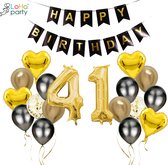 XXL party ® Ballon aluminium numéro 41 - XXL numéro 1 et