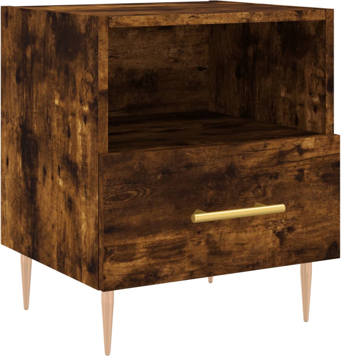 vidaXL Wandkastje 2 pcs Artisan Eiken 48,5 x 32,5 x 80 cm Bewerkt hout