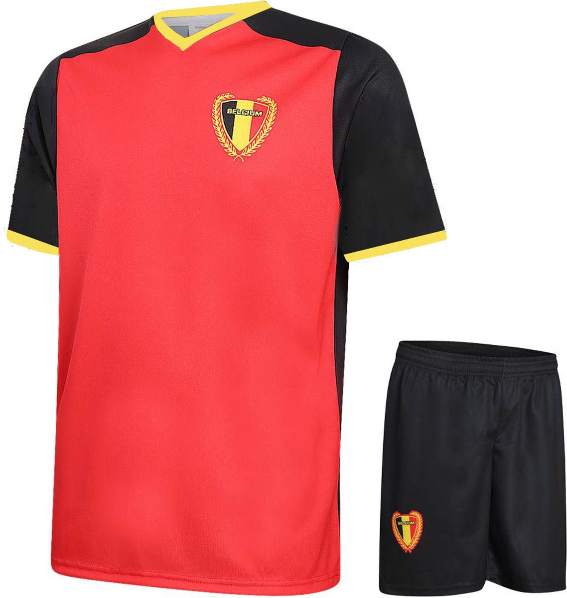 Belgie Voetbaltenue Thuis WK 2026 - Voetbal Tenue Kinderen - Shirt en Broekje - Jongens en Meisjes - Volwassenen - Heren en Dames - Maat XXXL