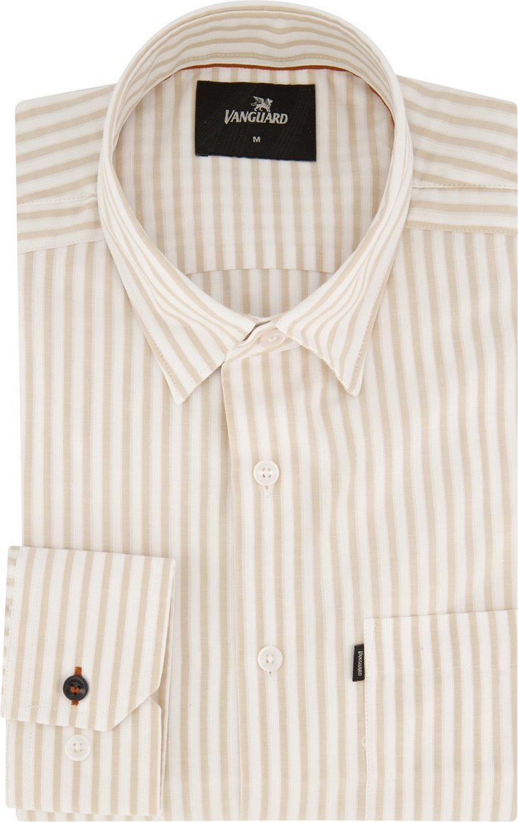 Vanguard casual overhemd beige