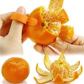 Snijmachine voor groenten en fruit, met sinaasappelschillers, 4 verpakkingen, multifunctionele Spiralizer Dicer Cutter Chopper rasp met container voor keuken met 5 Citrus Skin Removers