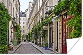 Poster Straat in Parijs - 60x40 cm