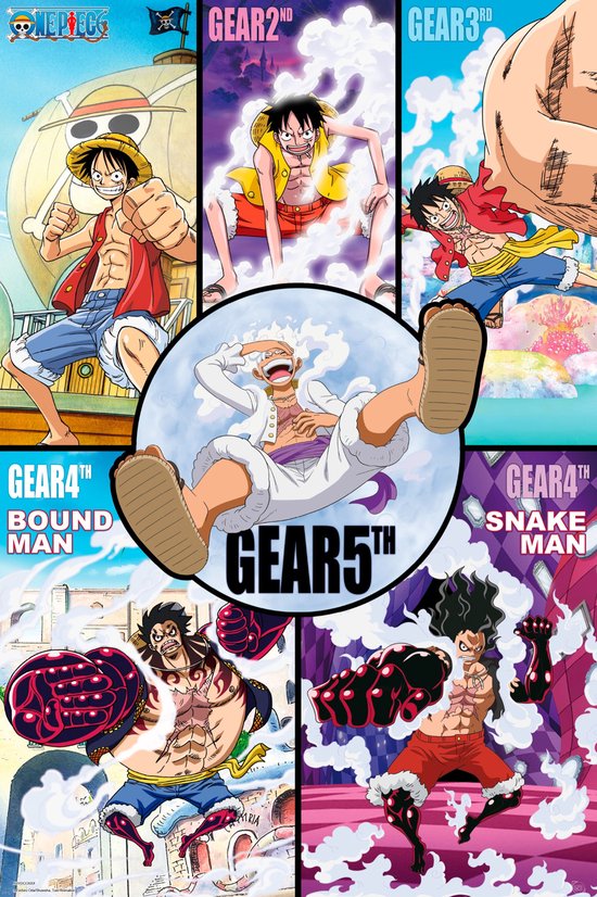 Poster One Piece Gears History 61x91,5cm