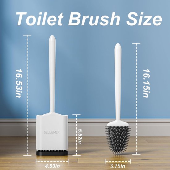 Super De Luxe Toiletborstel Silicone, Handige, Flexibele Platte Toiletborstel Toiletborstel Voor Badkamer Met Sneldrogende Houder Wandmontage Zonder Boren Zwart Super De Luxe Toiletborstel Silicone, Handige, Flexibele Platte Toiletborstel Toiletborstel Voor Badkamer Met Sneldrogende Houder Wandmontage Zonder Boren Zwart