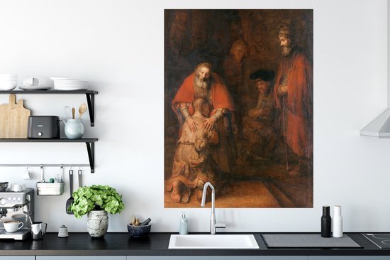 Affiche Le retour du fils prodigue - Rembrandt van Rijn - 90x120 cm