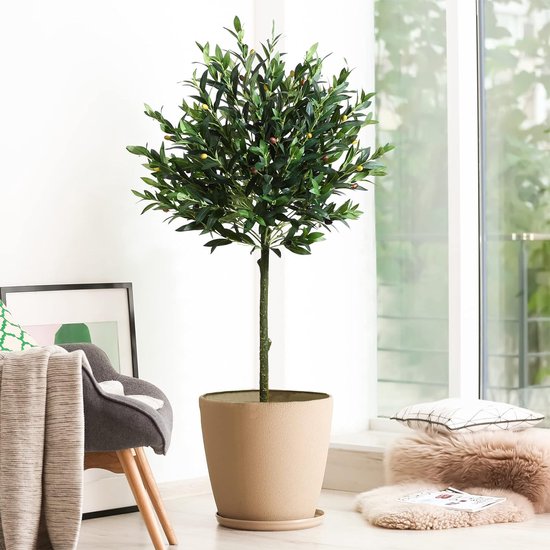 Kunstmatige Olijfboom 120cm - Kunstplanten Groot, Kunstmatige Planten