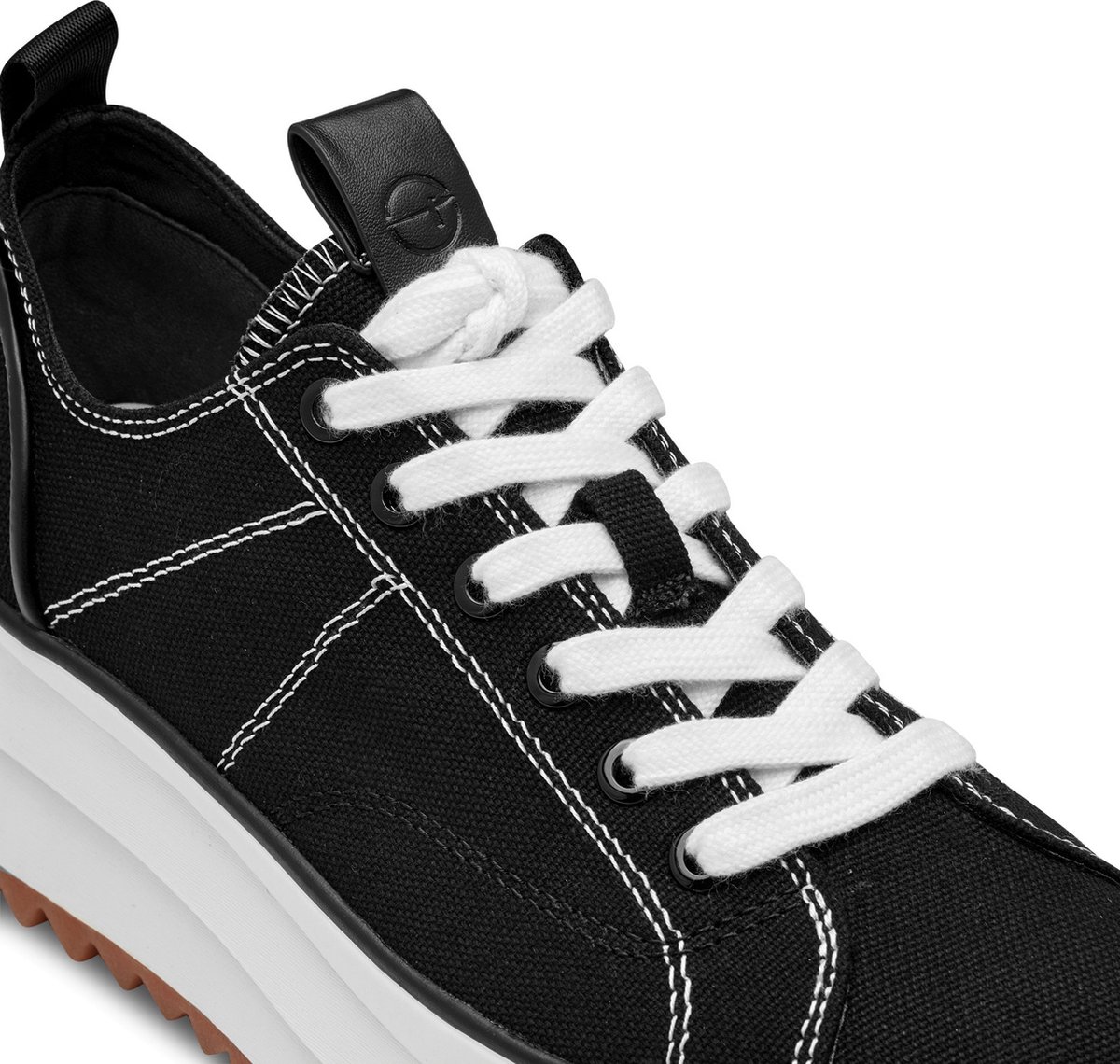 Tamaris Sneaker Donna 1-23731-41 Plateau 4,5 Cm - Taglia 41, Mix Tessuto E Sintetico, Chiusura Con Lacci