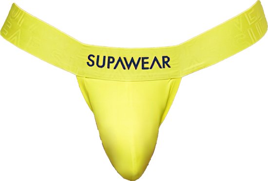 Supawear Neon Thong Cyber Lime - MAAT S - Heren Ondergoed - String voor Man - Mannen String