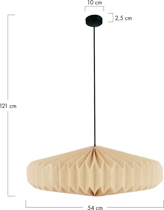 DKNC - Lampe suspendue Easton - 54x54x21cm - Wit