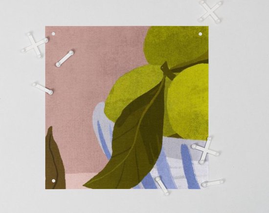 IXXI Bittersweet, Good Blauw - 80 x 100 cm - Support de suspension gratuit - Grande décoration murale et posters - Illustrations, Coloré, Ludique, Art numérique