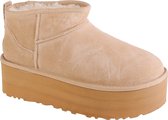 UGG Classic Ultra Mini Platform 1135092-SAN, Femme, Beige, Bottes femmes, Bottes de neige, taille: 41