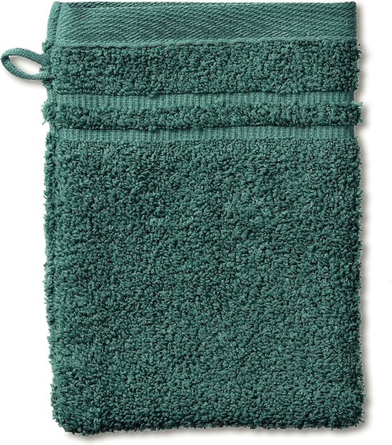 Kela Salle de Bain - Débarbouillette Leonora Vert Pin 15x21 cm Set de 3 Pièces - Plastique - Vert