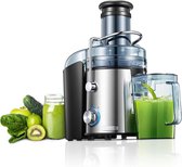 Bol.com Slowjuicer XL - 2L Pulpbak - 1.1L Schenkkan - 800 Watt - 7.5CM Toevoer Voor Hele Vruchten - Sapcentrifuge - Groenten En ... aanbieding