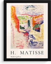 Fotolijst inclusief poster - Posterlijst 30x40 cm - Posters - Matisse - Modern - Abstract - Kleuren - Foto in lijst decoratie - Wanddecoratie woonkamer - Muurdecoratie slaapkamer