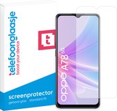 Telefoonglaasje Screenprotectors - Geschikt voor OPPO A78 5G - Case Friendly - Gehard Glas Screenprotector - Geschikt voor OPPO A78 5G - Beschermglas