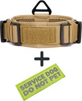 Always Prepared © Pro K9 Halsband Hond - Hals 35-75 CM - Hondenhalsband - geschikt voor iedere hondenriem - voor middel en grote honden - Best getest 2022 - 450KG Anti trek test – Inclusief fluoriserende patch