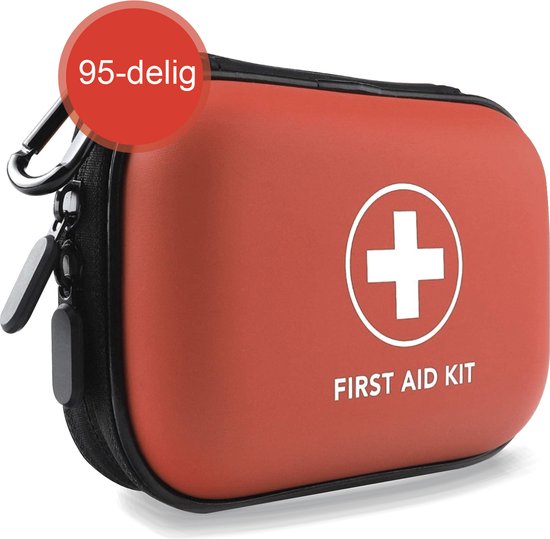 Auto 3-delige Veiligheid Set en 41 Delig EHBO Tas voor op de Weg 45x7x7
