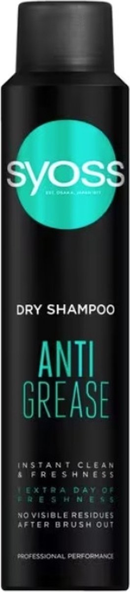 Bol.com Syoss - Shampoo - Droogshampoo - Anti Grease - 200ml aanbieding