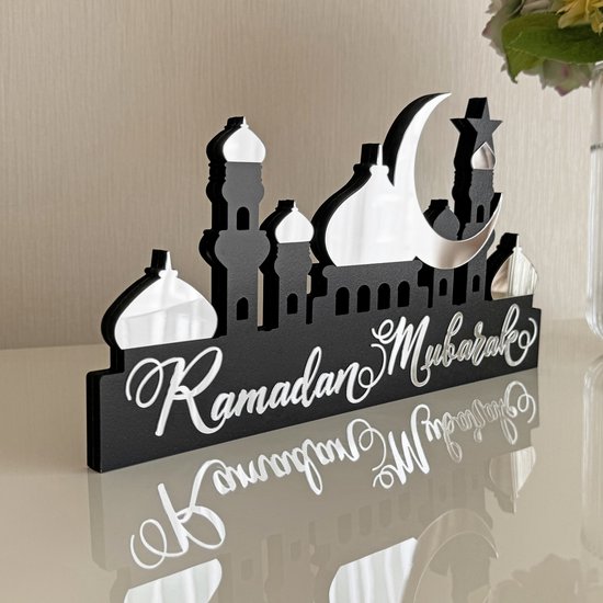 Ramadan Decoraties Tafelkleed, Eid Decoraties Tafelhoes, EID MUBARAK Bloem Gedrukt Tafelkleed, 140*200 cm Ramadan Decoraties Tafelkleed, Eid Decoraties Tafelhoes, EID MUBARAK Bloem Gedrukt Tafelkleed, 140*200 cm
