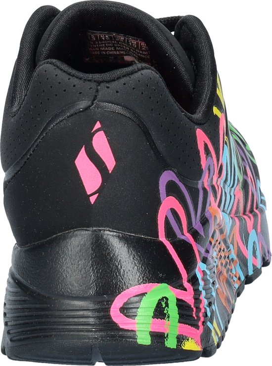 Skechers Baskets 314064L/BKMT UNO Lite Spread The Love Zwart Multi