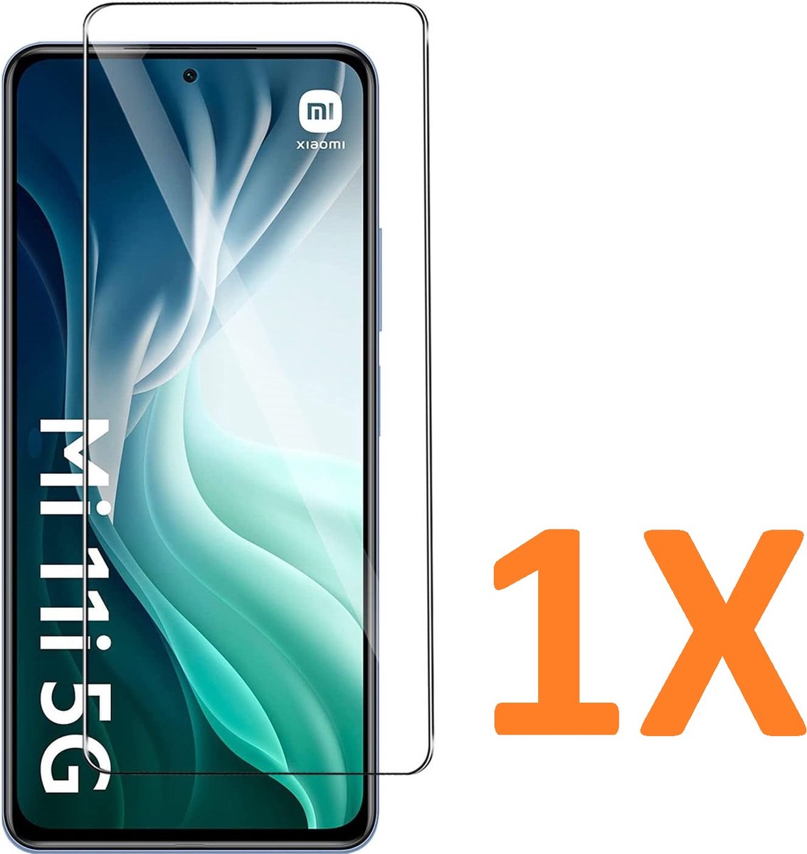 Screenprotector Glas - Tempered Glass Screen Protector Geschikt voor: Xiaomi Mi 11i - 1x