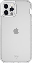 ITSkins HybridFrost - Telefoonhoesje geschikt voor Apple iPhone 12 Shockproof Hardcase Hoesje - Transparant