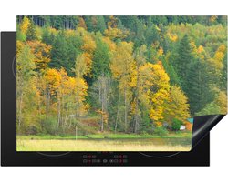KitchenYeah® Inductie beschermer 80x52 cm - Fall colour in drizzles - Harrison Mills - Kookplaataccessoires - Afdekplaat voor kookplaat - Inductiebeschermer - Inductiemat - Inductieplaat mat