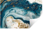 Stickers Stickers muraux - Marbre - Peinture - Glitter - Or - 120x80 cm - Feuille adhésive