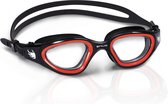 BTTLNS Zwembril - Transparante lens - Duurzaam zacht silicone materiaal - Anti-condens lenzen - Multi-functioneel - Face Fit Technology - Ghiskar 1.0 - Rood