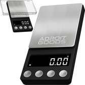 AdroitGoods Digitale Mini Precisie Keuken Weegschaal - 0,01 tot 200 gram - Zwart