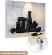 MuchoWow® Glasschilderij 160x120 cm - Schilderij acrylglas - Zacht drop - Foto op glas - Schilderijen