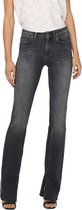 Only Dames Jeans ONLBLUSH HW REA109 flared Zwart