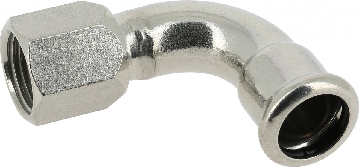 Bonfix Pressfittingen RVS 316L Bocht 90� 1/2 x 15 - lange binnendraad (RP) x press || (m-profiel)