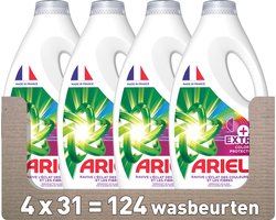 Ariel Vloeibaar Wasmiddel +Extra kleurbescherming - 4 x 31 Wasbeurten - Voordeelverpakking