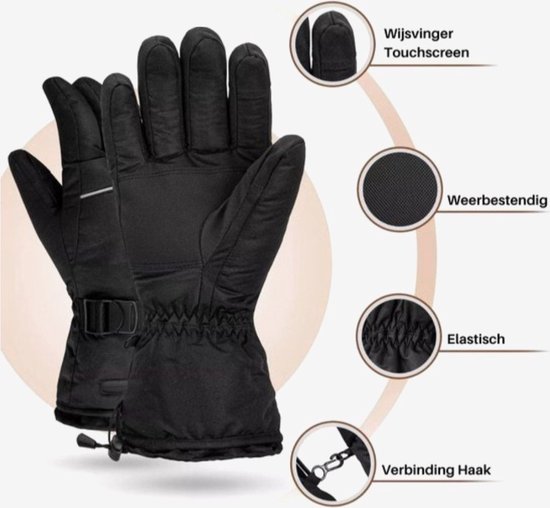 Gants chauffants fins - Unisexe - Noir - Tactiles - 3 niveaux de chauffe  Black - Cdiscount Sport