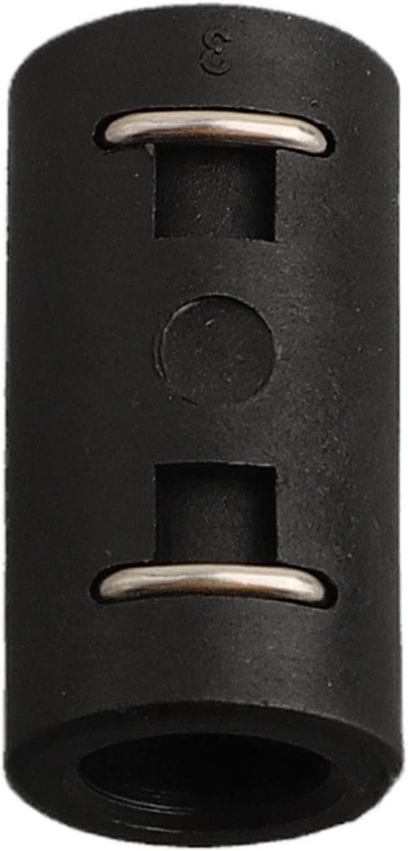 Hogedrukreiniger Verlengconnector - Slang Adapter Reserveconnector - Slangen Verlengen - Technisch Plastic Materiaal - 15 Gram - Zwart