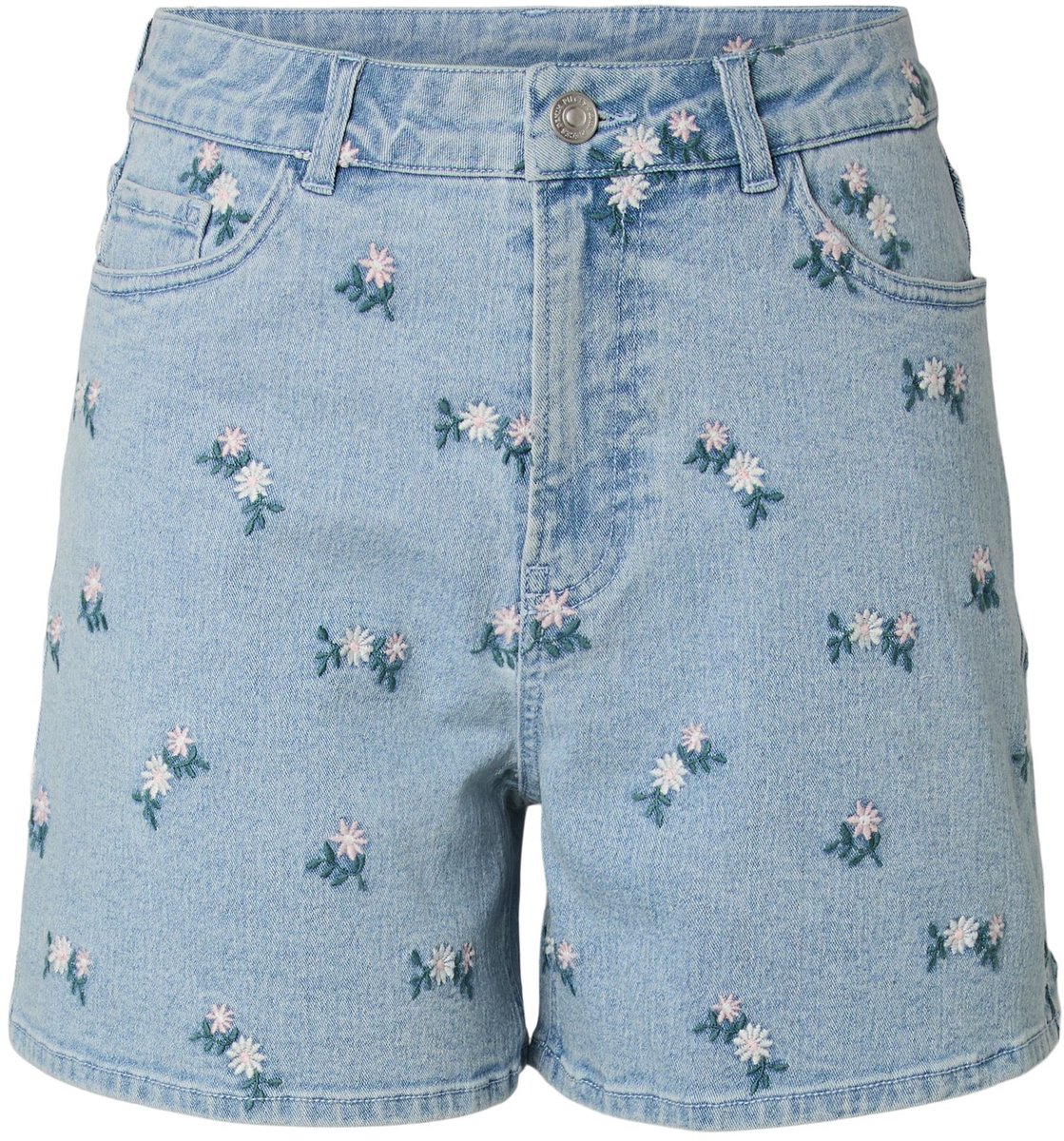 Pieces Denim short PCFLORA HW