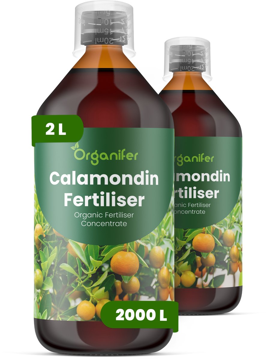 Vloeibare Meststof Voor Calamondin 2X1 L Voor 2000 L - Npk 2-1-8 - Calamondin Citrus - Krachtige Groei - Bloei - Vruchtzetting - Rijke Oogst - Sterk Wortelstelsel - Stressbestendi - Lange Bloeiperiode - Organifer
