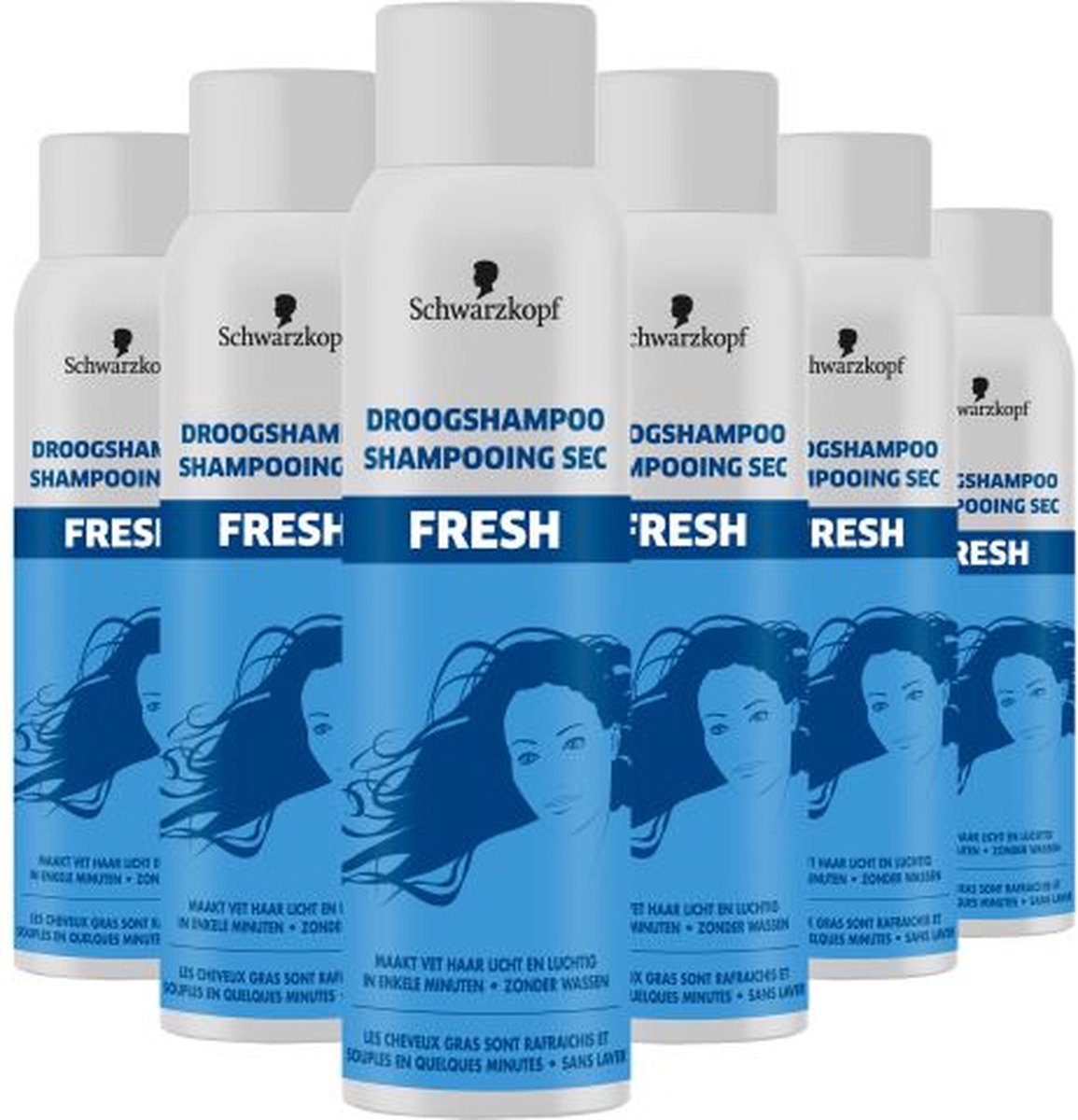 Bol.com Schwarzkopf Droogshampoo Fresh - Haarverzorging - Lichter en Lustiger Haar - Frisheid - Normal Tot Vet Haar - Voordeelve... aanbieding