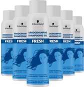 Shampooing sec Schwarzkopf Fresh - Soins capillaires - Cheveux plus légers et plus souples - Fraîcheur - Cheveux normaux à gras - Lot de 6 x 150 ml